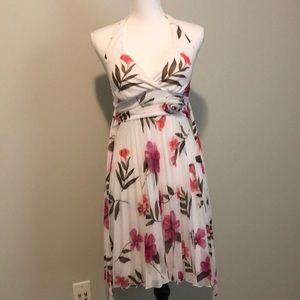 White floral dress